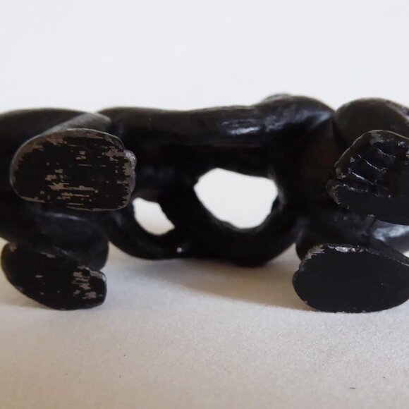 VINTAGE JAPAN JAPANESE CAST IRON KISSING APES MONKEY MONKEYS FIGURE (NEW) - Picture 6 of 9
